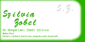 szilvia zobel business card